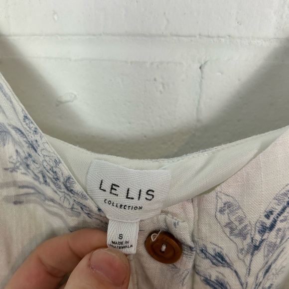 Lelis Tropical Print Romper with Pockets - Picture 5 of 5